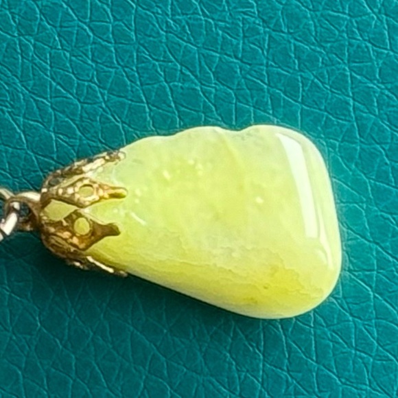 Vintage Grnstone Pebble Nugget Charm Bracelet Semi Precious Polish Stones - Picture 7 of 8